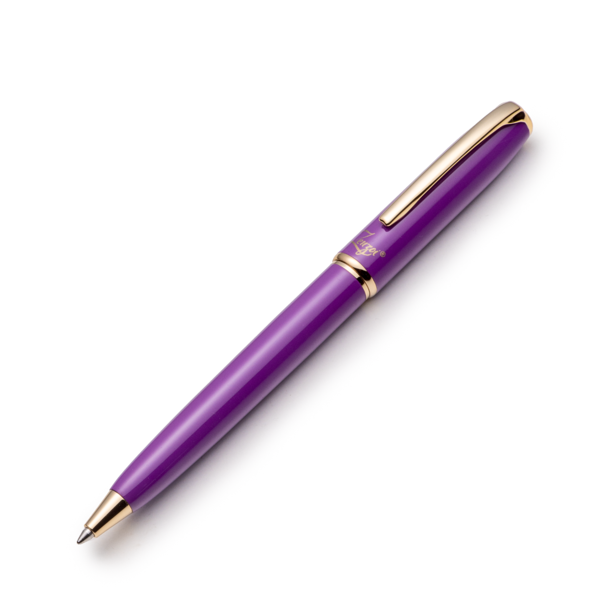 Purple Ballpoint Pen Set with Ink Schmidt Refill | ZenZoi