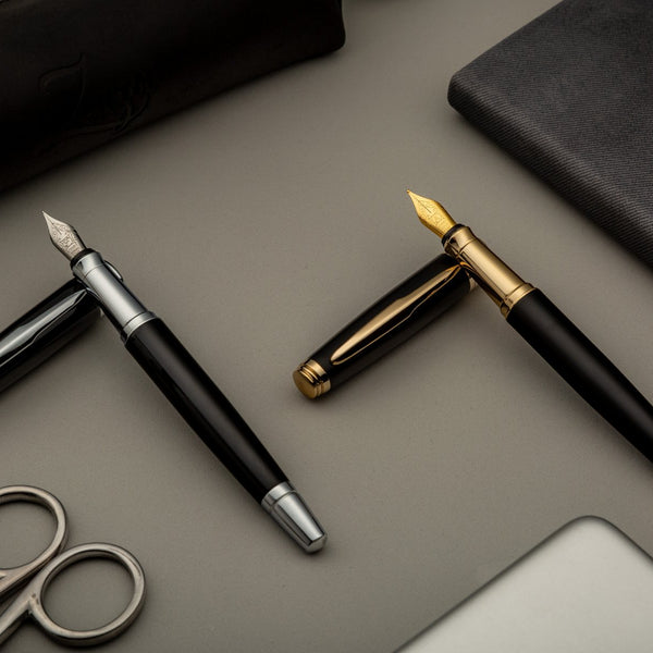 ELIZO Luxury Pen 24K Gold Pen Fancy Pen Gift Set Rollerball Ink Pens Office  Executive Pen Professional Schmidt Smooth Writing Pens for Men Cute Pens