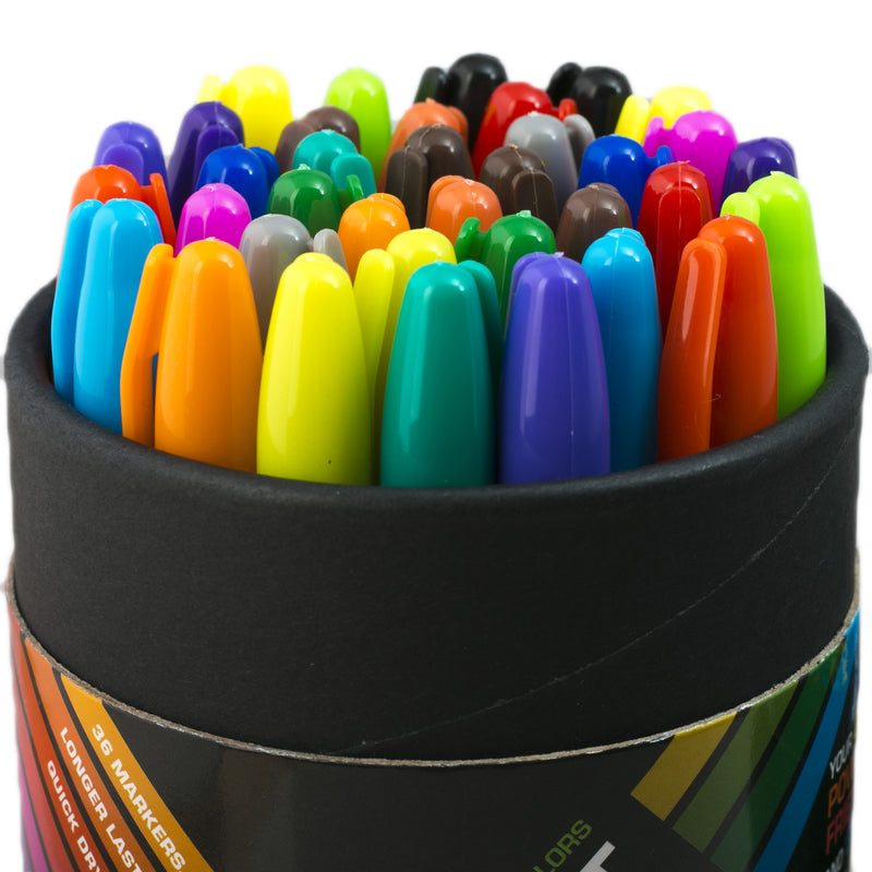 Vitoler 18 Assorted Color Permanent Markers,Fine Point Art Marker 18 Colors