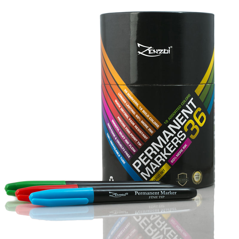 Set of Eleven Ultra Fine Tip Color Pens and One Ultra Fine tip Black Pen |  Tweets Cookie