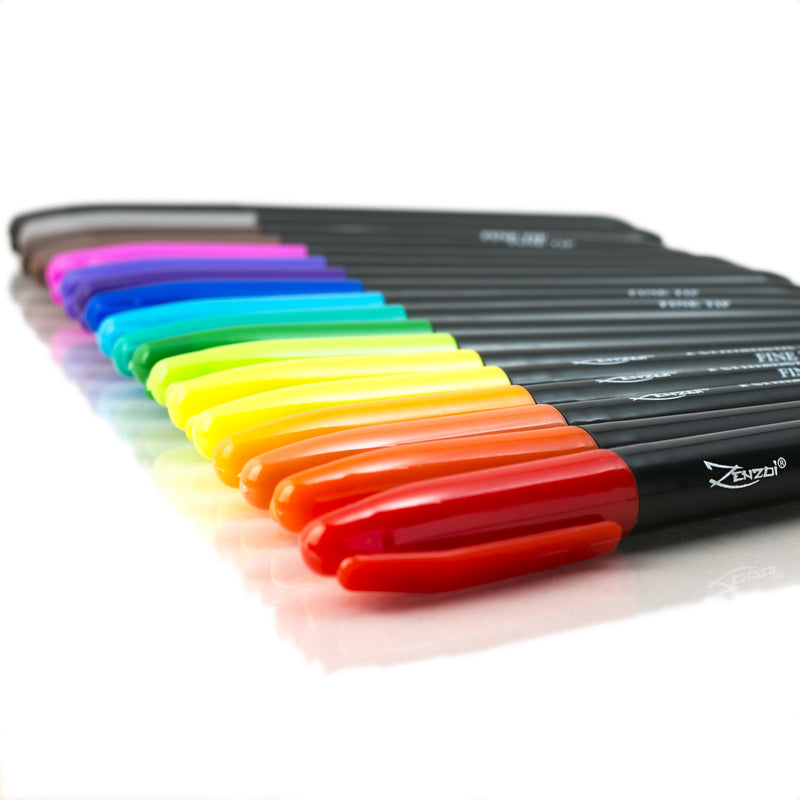 ParKoo Permanent Markers, 36 Assorted Colors Fine